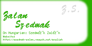 zalan szedmak business card